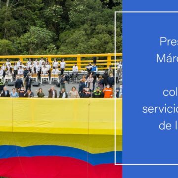 Duque inaugura megaobra: cruce de Cordillera Central