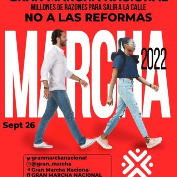 ¡Todos a marchar este lunes 26!