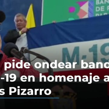 Indignación nacional: Petro ensalza bandera de M19 y a Carlos Pizarro