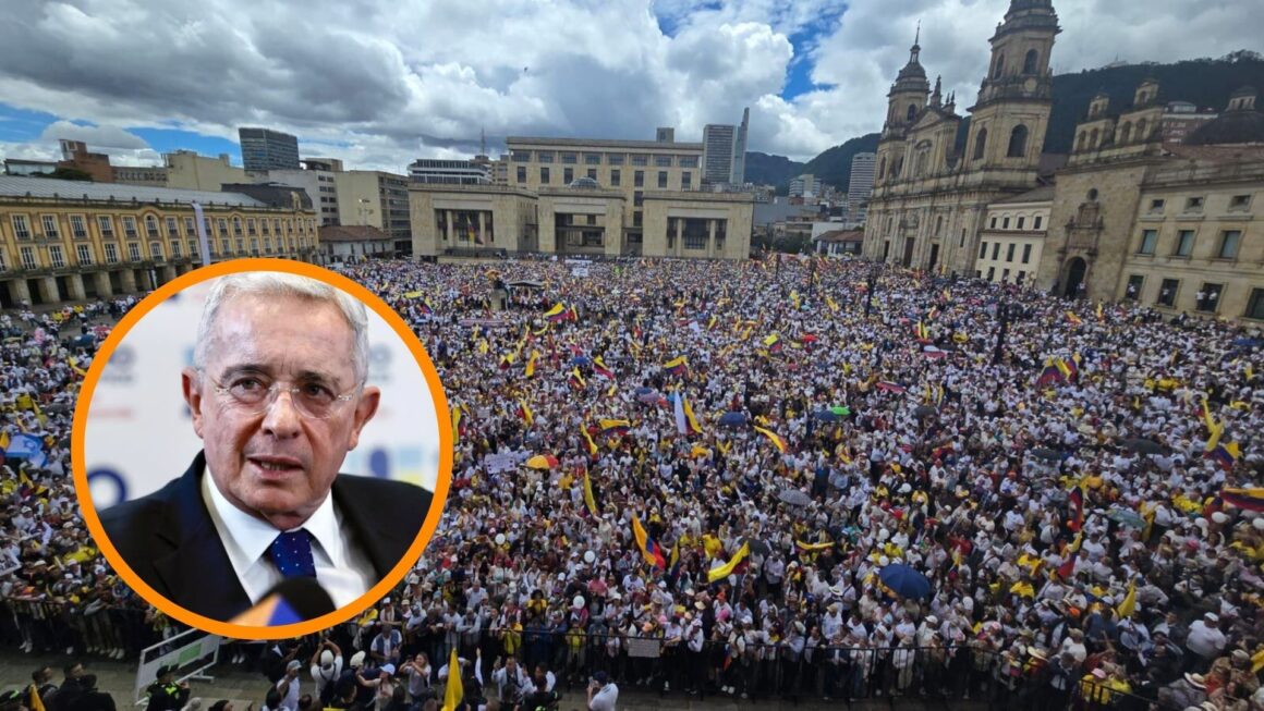 Multitudinarias marchas en respaldo a Uribe