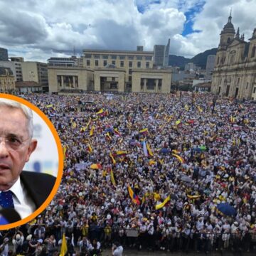 Multitudinarias marchas en respaldo a Uribe