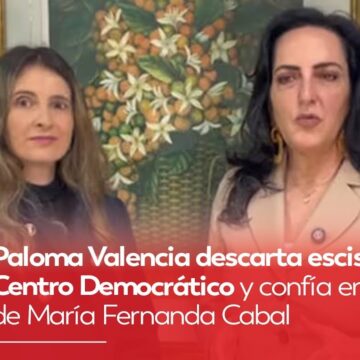 Paloma Valencia responde a Cabal: “El partido no se va a dividir”