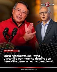 Indignación nacional por respuesta de Petro y Minsalud ante muerte de niño con hemofilia